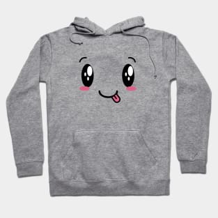 Kawaii cute emotional expression Hoodie